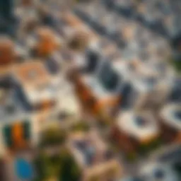 Aerial view of Al Jadaf showcasing modern architecture