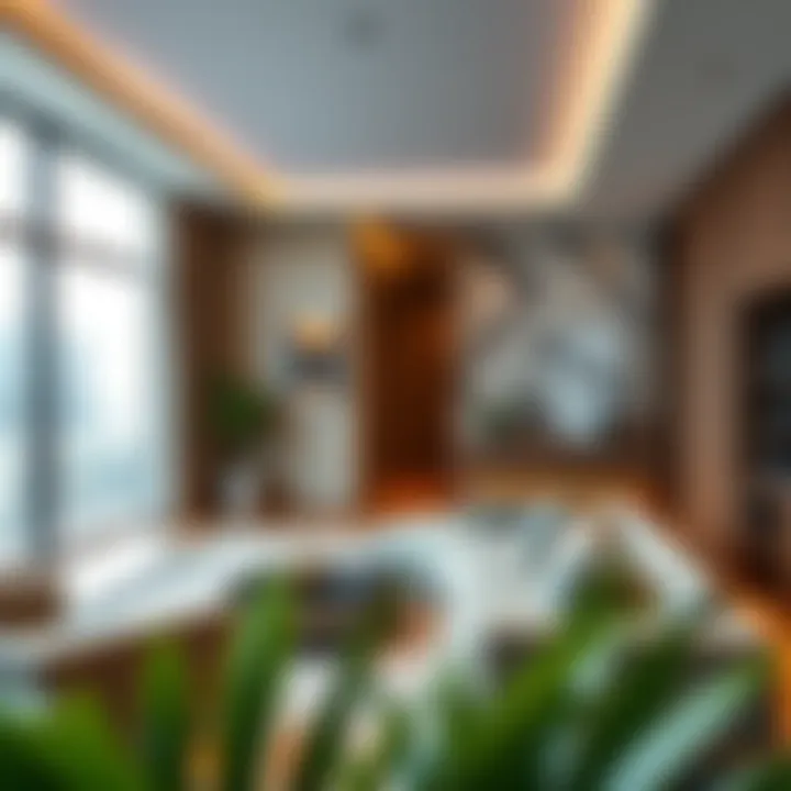 Modern interior of a luxury Dubai apartment