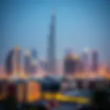 Stunning skyline of Dubai showcasing luxury residential buildings