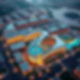Aerial view of Dreamland Dubai showcasing modern architecture