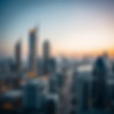 Dubai Real Estate Market Overview A cityscape showcasing Dubai's real estate market.