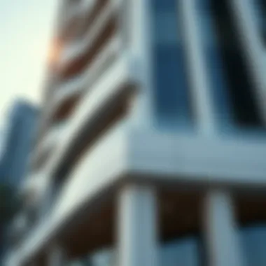 Innovative Design Details of Al Fattan Park View Tower Detail of architectural elements reflecting the tower's innovative design