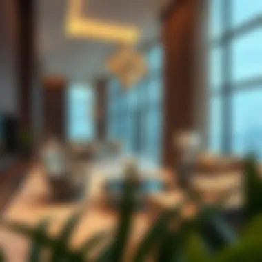 Luxurious Interiors of Al Fattan Park View Tower Interior space illustrating modern design and luxurious finishes