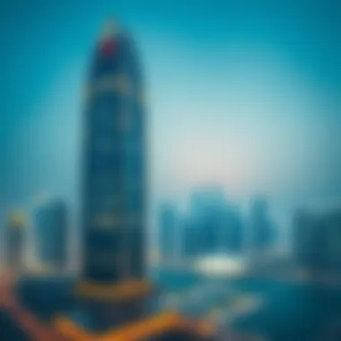 Executive Tower G: A Skyline Jewel in Dubai A stunning view of Executive Tower G against the Dubai skyline