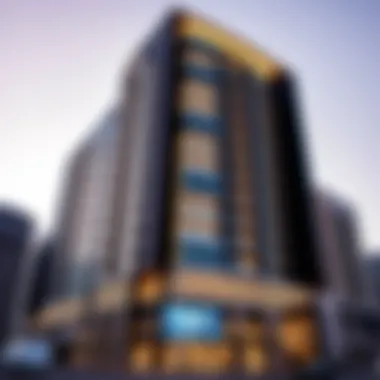 Architectural Marvel of Marina Terrace Tower Stunning facade of Marina Terrace Tower showcasing modern design