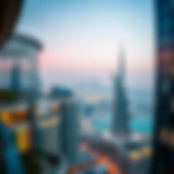 Panoramic view from Marina Terrace Tower highlighting Dubai skyline