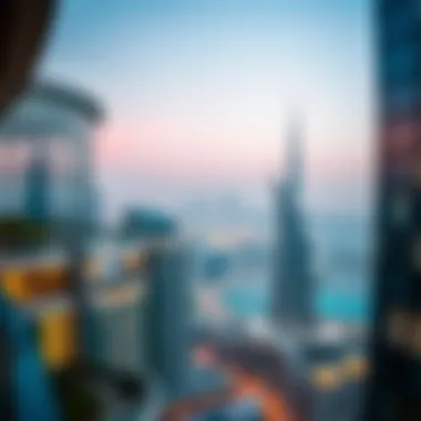 Breathtaking Views from Marina Terrace Tower Panoramic view from Marina Terrace Tower highlighting Dubai skyline