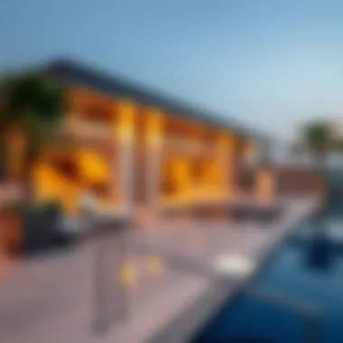 Luxurious amenities at St. Regis Residences including pool and lounge areas
