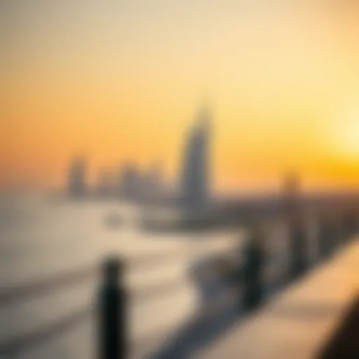 Stunning view of Dubai's Corniche waterfront