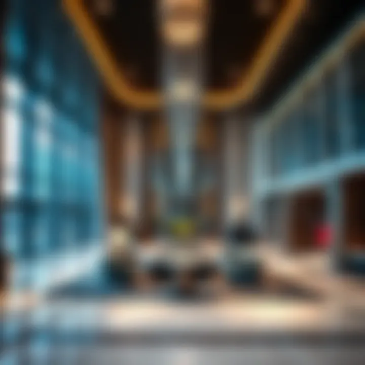 Interior lobby of the Opera Grand highlighting luxury and modern design elements