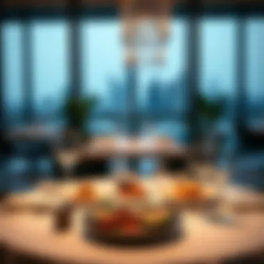 Gastronomic Delights at Fountain Views Hotel Exquisite dining setting within Fountain Views Hotel with gourmet cuisine
