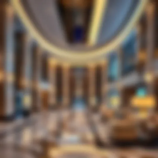 Luxurious lobby of InterContinental Dubai Marina showcasing elegant design