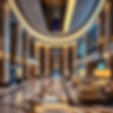 Elegant Lobby of InterContinental Dubai Marina Luxurious lobby of InterContinental Dubai Marina showcasing elegant design