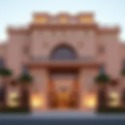 Elegant facade of the Royal Citadel showcasing modern architecture