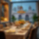 Elegant table setting for Suhoor