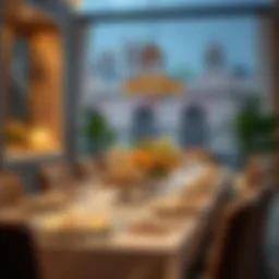 Elegant table setting for Suhoor
