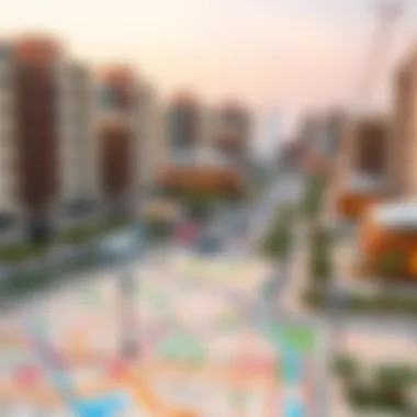 Map highlighting diverse neighborhoods in Dubai for renters