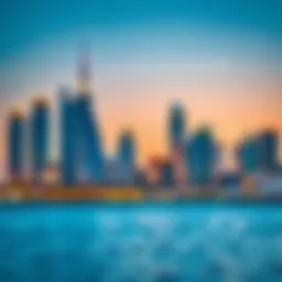 Stunning skyline of Dubai showcasing freehold properties